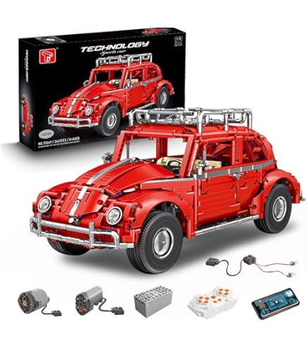 Technik VW Käfer Bausatz - 1:10 Modell Mit Motor, 2661 Teile