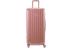 GYL Intemporelle Très Grand Valise Rigide – Bagage Léger en 100% Polycarbonate avec Serrure TSA, roulettes Pivotantes et Poignée Ergonomique – Or Rose