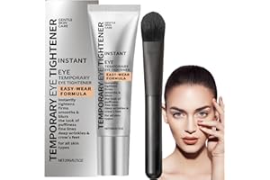 NBOFOL Perfection Eye Tightener with Brush,Eye Cream for Dark Circles and Puffy Eyes,Under Eye Cream Anti Aging,Eye Tightening Cream Instant,Reduces Fine Lines Wrinkles,Fast-Acting Firming Formula