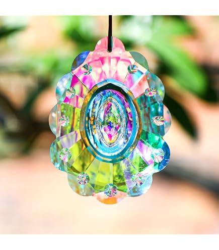 Acchiappasole In Cristallo K9 A Goccia 76 Mm – Prisma Arcobaleno Per Finestra – Ciondolo Di Vetro Per Lampadario O Giardino