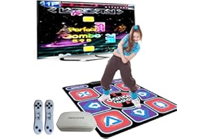Damcoola Dance mat game, suitable for children and adults, TV music dance mat game, for exercise and play, the best gift, suitable for boys and girls aged 3 and above, red.