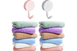 MAXQUU 12 asciugamani per neonati e 2 ganci, asciugamani in velluto corallo, piccoli asciugamani assorbenti per lavare viso e mani, asciugamani in microfibra, adatti per ragazzi e ragazze (25 x 25 cm).