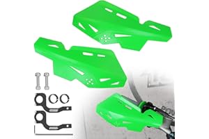 RUTU Dirt Bike Handguards 7/8 Inch 22mm,Motorcycle Handguards with CNC Bracket Pair Fit for Dirt Pit Bikes, Motocross, ATV, CRF KLX KX LTR TRX SX SXF EXC XCW Grizzly,Scooter,hawk 250 - Green
