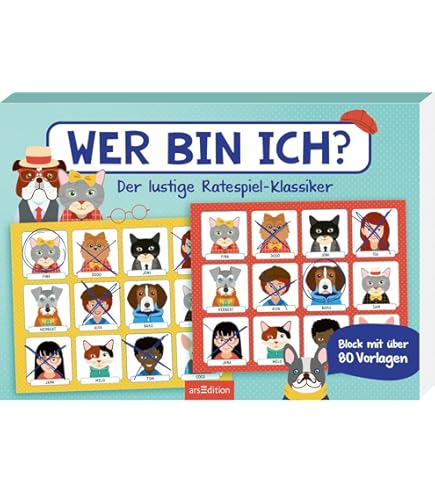 Wer Bin Ich Spiel, für 2 Spieler, Family Erraten Spiele mit 4 verschiedenen Themen, Guess Who Whats Their Name, Wer Ist Es Spiel Classic Guess Game für Family Eltern Kinder Party (A