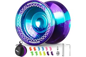 MAGICYOYO V8S Yoyo for Kids 8-12, Professional Finger Spin Yo Yo for Beginners & Advanced, Dual Mode Yoyo Responsive & Unresponsive, Trick Yo Yo with 12 YoYo Strings + Yo-yo Case
