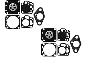 C·T·S Carburetor Gasket and Diaphragm Kit Replaces NK1 For Mitsubishi T180 T200 T240 Kawasaki HK24-33 Nikki carburetor (Pack of 2)