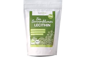 BIO Sonnenblumen Lecithin Pulver, IVOVITAL® (Bio zertifiziert) (600g)