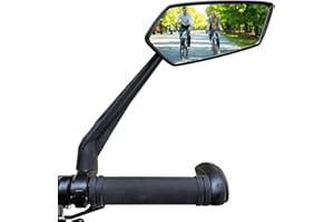 Homieway Specchietti Bici,Specchietto Retrovisore per Bicicletta, resistente ai graffi,360 ° Regolabile Specchietto per bicicletta elettrica, monopattino elettrico per Manubrio Destra (22-25 mm)