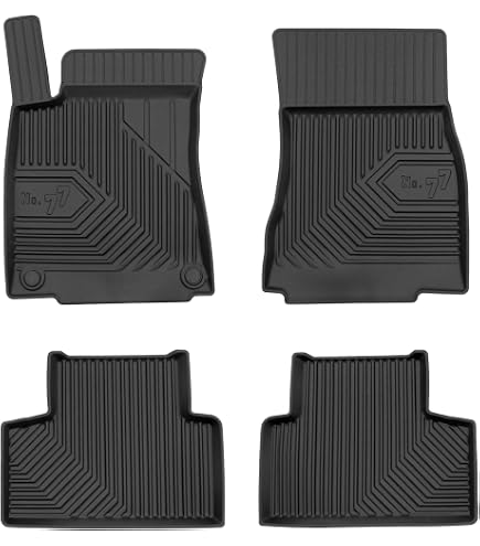 Tappetini In Gomma Per Mercedes GLB X247 (dal 2019) – Set Stampo A Vasca Con Bordo Rialzato 1,5 Cm, Antiscivolo - 4