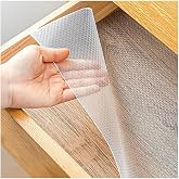 Raf ve &Ccedil;ekmece &Ouml;rt&uuml;s&uuml; EVA Pıtırcık 45cm x 10 m &ndash; Kesilebilir Şeffaf Silikon & EVA Kaymaz Mat, Mutfak Dolabı, Buzdolabı ve &Ccedil;ek