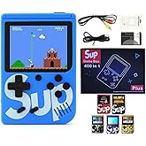 AWH SUP Game Box Plus 400 in 1 Retro Games UPGRADED VERSION mini Portable Console Handheld Gift By PRIME TECH ™ (Blue)