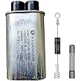 AV Aluminium High Voltage Microwave Oven Capacitor CH85 2100V AC 1MFD 50/60Hz and Diode and Fuse Combo Set