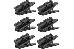 Hezhou 6 Pezzi Clip Per Cavi Per Auricolari Supporto Per Clip Per Cuffie Ganci Morsetto Cavo Grande per Auricolare Cuffia 360 Grado Ruotare Clip del Cavo Auricolare Abbigliamento Clip per Cuffie