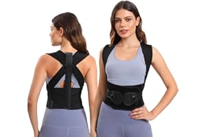 Bailkind Rücken Geradehalter Haltungskorrektur Rücken Damen und Herren, Rückenstütze zur Verbesserung der Körperhaltung, zur Linderung von Rückenschmerzen, Komfortable Leicht Atmungsaktiv—M