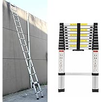 Scala Telescopica Alluminio 3.8m - Regolabile, Portata 150kg, Per Casa E Giardino - Foto 7