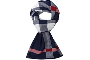 HIYATO Écharpe Homme Hiver - 30% Laine Mérinos - Doux Chaud Écharpe Cachemire 180 * 30 CM