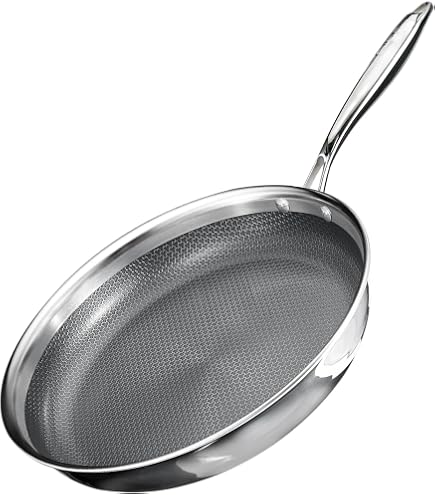 Padella Per Crêpe Innerwell 30 Cm Antiaderente In Ceramica E Acciaio, Perfetta Per Induzione E Tutti I Fuochi, Colore Marrone Chic