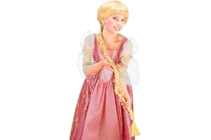 W WIDMANN MILANO Party Fashion - 6290R - Parrucca di Raperonzolo, bionda, con treccia extra-lunga, fiaba, carnevale, festa a tema