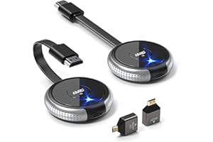 Wireless HDMI Transmitter and Receiver 4K, AIMIBO HDMI Wireless Extender 5G Kit Streaming Media Video/Audio/File for Laptop, Camera, Cable Box, Netfix, PS5, Phone to Monitor, Projector HDTV 165FT