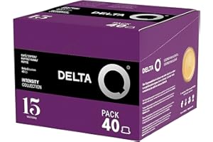 Delta Q - Cápsulas de Café Molido MythiQ - Espresso Intenso con Notas de Cacao, Chocolate, Nueces Tostadas - Molido Natural -