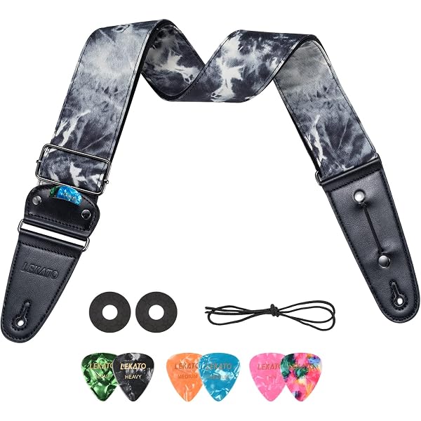 Sangle De Guitare En Cuir Véritable Perri's - Licence Alchemy Beserker Skull - Réglable Pour Acoustique, Électrique, Basse - 8