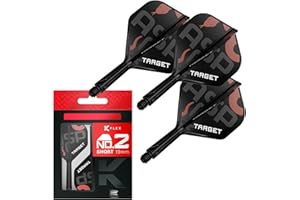 Target Darts Nathan Aspinall K Flex Vuelos y Sistema de Eje, No.2 | Pack de 3 Kflex All In One Flights, Player Edition Accesorios para Dardos | Potencia K-Flex Dart Corto/Intermedio/Medio