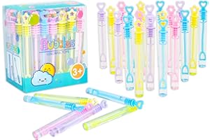 EKKONG Bolle di Sapone per Bambini, Matrimonio, 48 pz, 4 Colori Assortiti, per Borse da Festa, Giochi da Esterno, Compleanni, Feste in Giardino