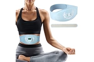 HIVISS EMS Trainingsgerät, EMS Bauchmuskeltrainer, wiederaufladbare USB-tragbare elektrische ABS Stimulatoren mit 6 Modi und 15 Intensitäten, Passt 62-124 Taille