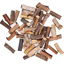 TKOnline 100Pcs 10cm 0.1-0.2 Inch in Diameter Wood Log Sticks for DIY