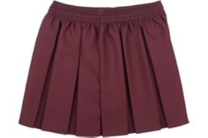 RB RIVER BANK LB Girls School Uniform Box Pleated Elasticated Waist School Kids Skirt All Ages Back to School