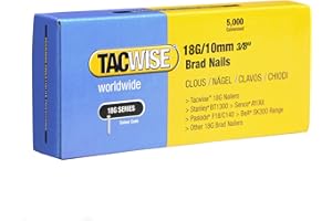 Tacwise 0392 Chiodi Brad Galvanizzati Tipo 18G / 10 mm, Confezione da 5000