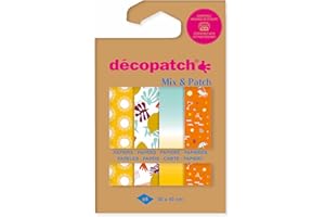 Décopatch- Hoja, Color Estival, Mediana (Clairefontaine Rhodia DP034C)