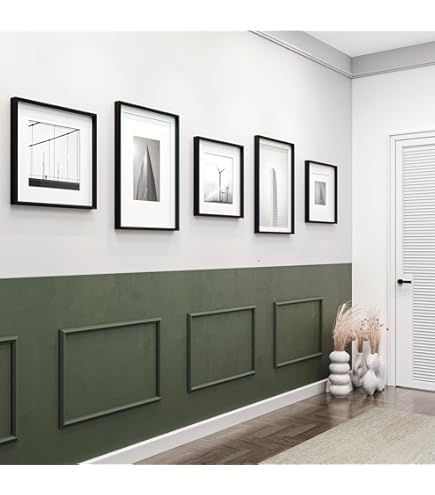 Cornici Boiserie Per Parete - 12 Metri In Duropolimero Bianco Pitturabile - Foto 5