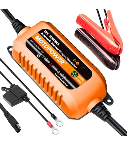 Chargeur De Maintien Pour Moto 12V Automatique - Écran LED - Pour Batteries 4Ah à 30Ah - Protections Multiples - Entretien Batterie Voiture, Quad