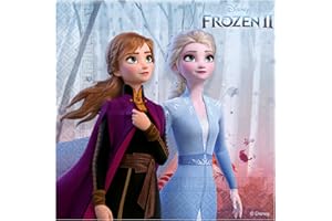 PROCOS Lot de 16 petites Serviettes en papier La Reine des Neiges 2 25x25 cm