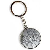 Mekanik Sonsuz Takvim Anahtarlık Analog &Ccedil;evirme Mekanizmalı Unisex Hediyelik 50 Yıllık 2010 2060