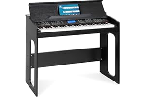 Teclado FunKey DP-61 III en Diseño Digitalpiano - 61 Teclas de Teclado - 300 Sonidos Diferentes - 300 Ritmos - 80 Canciones Demo - Acompañamiento Automático - Función de Grabación - Negro