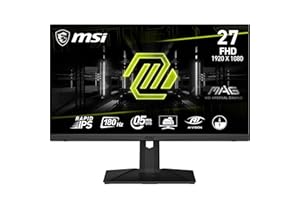 MSI mag 275F Monitor Gaming Plano, Full HD (1920 x 1080) Panel IPS rápido de 1920 x 1080, 180 Hz, Tiempo de Respuesta de 0,5ms, Negro