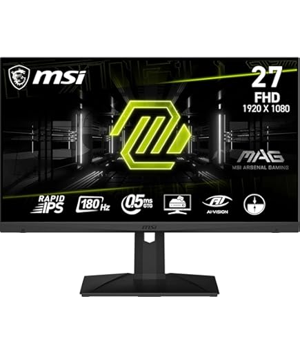 MSI FHD Rapid IPS Gaming Free Sync 1ms 1920 x 1080 180Hz