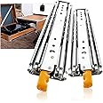 SHUHANG Heavy Duty Drawer Runners With Lock 220kg Load Capacity Industrial Drawer Slides Full Extension With Ball Bearing Slides 500 600 700 800 900 1000 1100 1200 1300 1400 1500 mm, Side Mount 1 Pair