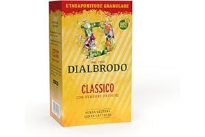DIALBRODO Classico, Insaporitore Vegetale Granulare, Ideale per Sughi, Insalate e Secondi Piatti, con Ortaggi Freschi, Barattolo da 500gr
