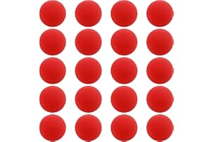 Tweozhui 20 stycken små bollar boll skum, röda svampbollar, 4,5 cm magiskt skumbollar små mjuka skumbollar, för trollerishowe
