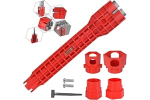 Cimown Waschbecken Installer Werkzeug, Spülenschlüssel, Armaturenschlüssel, Multifunktion Rohrschlüssel, Geeignet für Toilette, Bad, Küche Multifunktions Spüle Wasserhahn Installer Tools