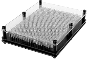 Incutex pin art 3D XXL sculpture clous 3D tableau planche à clous pinpression empreinte main clous 22x15x4cm