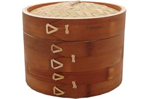 Typhoon World Foods Bamboo Steamer, 8"
