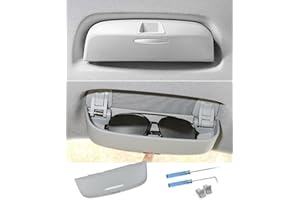 ‎GAFAT GAFAT Kompatibel mit Skoda Elroq 2025 2026/ Enyaq iV 2021-2026 Sonnenbrillenhalter Brillenetui, Elroq EV Aufbewahrungsbox, Enyaq Ablagen Organizer, Elroq Zubehör, Enyaq Zubehör (Grau)