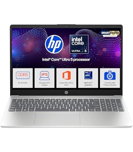 HP OmniBook 3 AMD Ryzen AI 5 340 Next Gen AI Laptop, (16GB DDR5