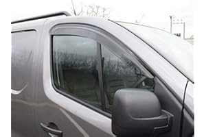 DGA - Deflectores de Viento tintados para ventanillas Delanteras y Furgonetas, Juego de 2 Unidades para Fiat Talento VY51807#3