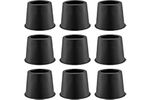 MOUYAT 9Pcs 3 Inch Chair Risers, Round Bed Risers Chair Leg Riser Heavy Furniture Risers Lifter, Black Table Risers for Sofa Bed Table Couch Chair