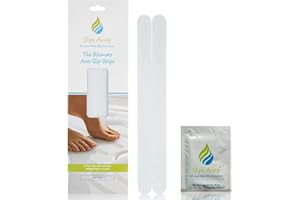 SLIPS AWAY ALL YOUR NON SLIP SOLUTIONS Non Slip Bath Mat Shower Stickers adhesive non rubber (8 Clear Strips)